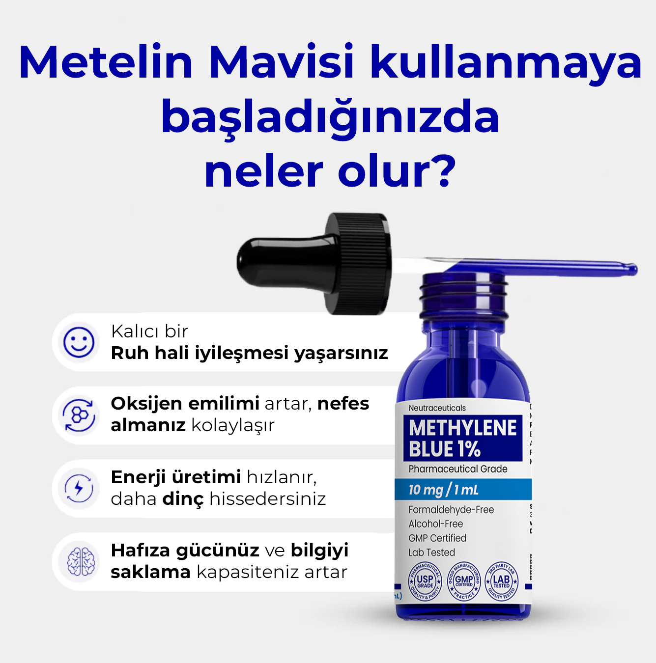 Metilen Mavisi - Premium USP Dereceli - 50ML